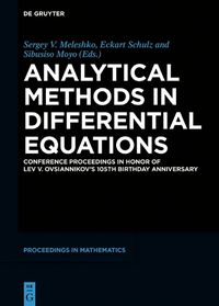 Cover image for Analytical Methods in Differential Equations