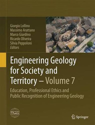 Cover image for Engineering Geology for Society and Territory - Volume 7: Education, Professional Ethics and Public Recognition of Engineering Geology