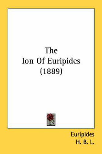 Cover image for The Ion of Euripides (1889)