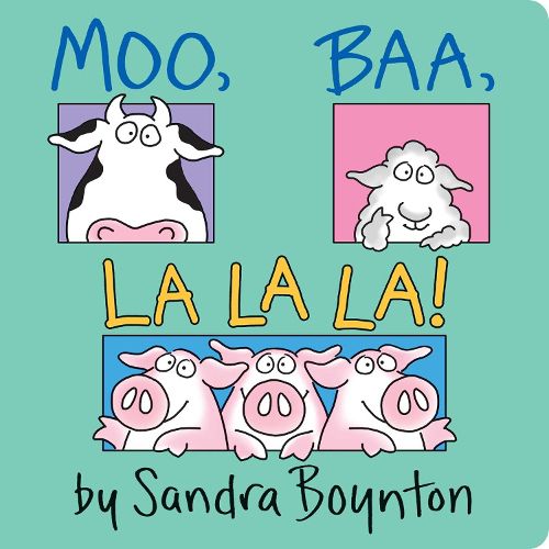 Cover image for Moo, Baa, La La La!: Oversized Lap Board Book