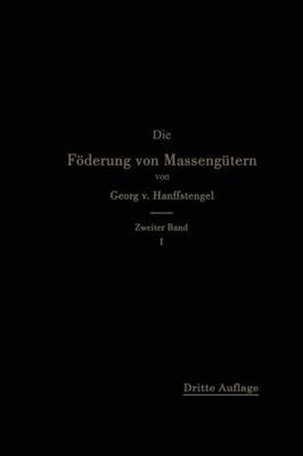 Cover image for Die Foerderung Von Massengutern