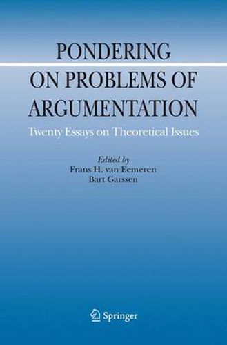 Cover image for Pondering on Problems of Argumentation: Twenty Essays on Theoretical Issues