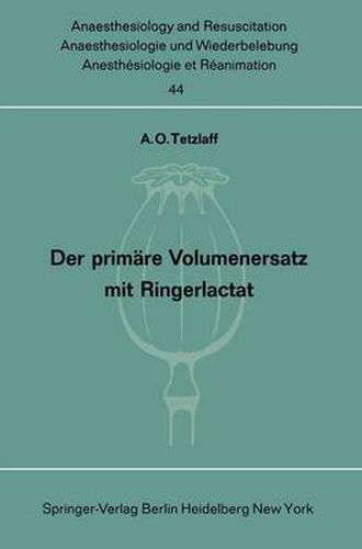 Cover image for Primare Volumenersatz mit Ringerlactat