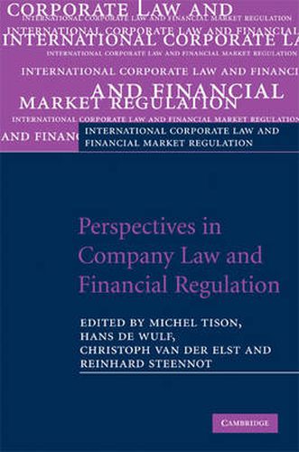 Cover image for Perspectives in Company Law and Financial Regulation