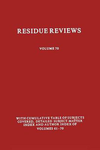 Cover image for Residues of Pesticides and Other Contaminants in the Total Environment