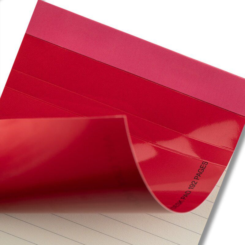 Any Day Now - Any Day Desk Pad - A6 - Ruled - Watermelon and Fuchsia