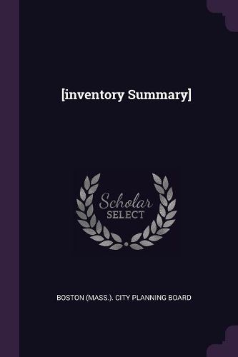 Cover image for [inventory Summary]