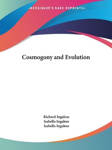 Cover image for Cosmogony and Evolution