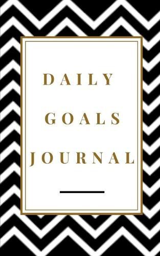 Daily Goals Journal - Planning My Day - Gold Black Strips Cover