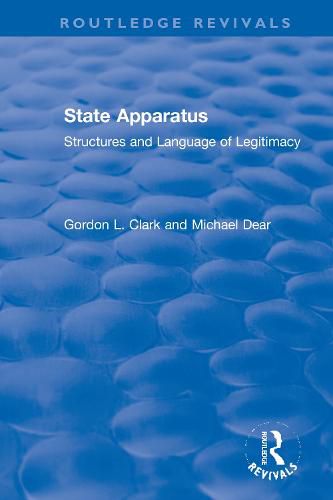 Cover image for State Apparatus: Structures and Language of Legitimacy