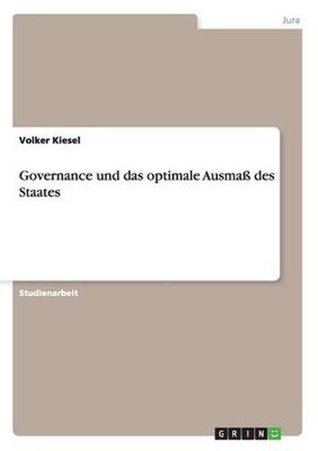 Cover image for Governance und das optimale Ausmass des Staates
