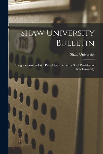 Cover image for Shaw University Bulletin