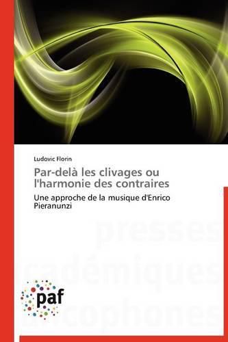 Cover image for Par-Dela Les Clivages Ou l'Harmonie Des Contraires