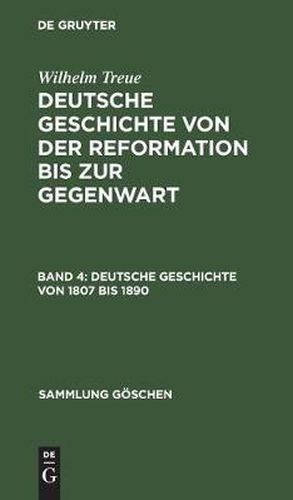 Cover image for Deutsche Geschichte von 1807 bis 1890