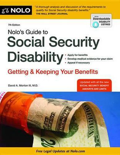 Cover image for Nolo's Guide to Social Security Disability: Getting and Keeping Your Benefits