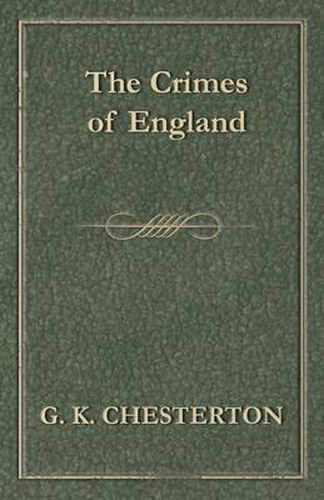 Cover image for The Crimes of England