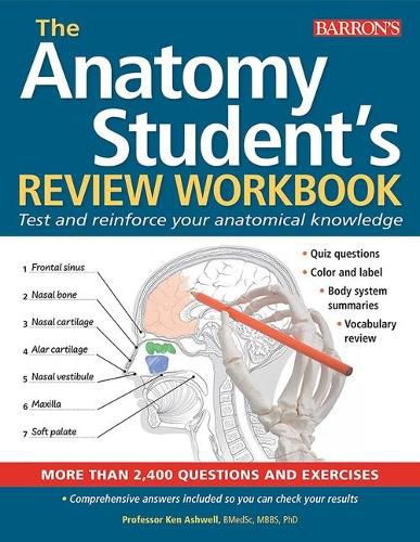 Cover image for Anatomy Student's Review Workbook: Test and Reinforce Your Anatomical Knowledge