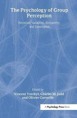 Cover image for The Psychology of Group Perception