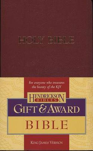 Cover image for KJV Gift and Award Bible - Burgundy