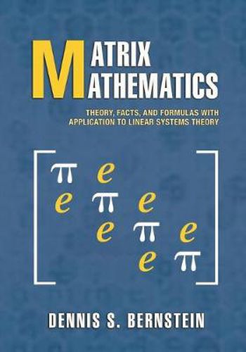 Cover image for Matrix Mathematics: Theory, Facts, and Formulas