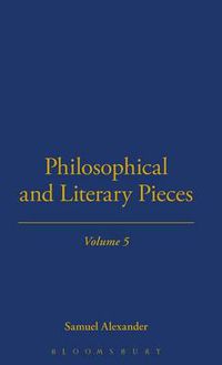 Cover image for Philosophical And Literary Pieces