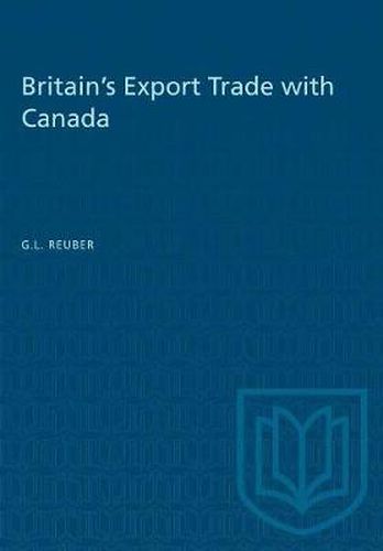 Cover image for Britain's Export Trade with Canada