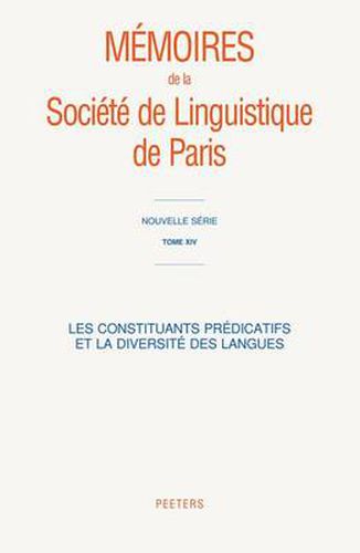 Cover image for Les Constituants Predicatifs Et La Diversite Des Langues