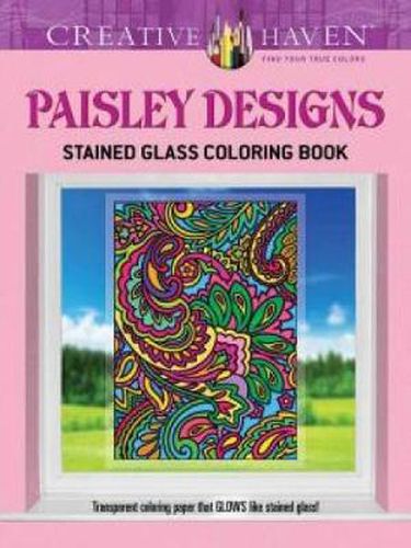 Cover image for Creative Haven Paisley Designs Stained Glass Coloring Book