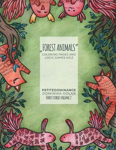 Cover image for Forest Animals: coloring pages and logic games no.2