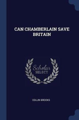 Cover image for Can Chamberlain Save Britain