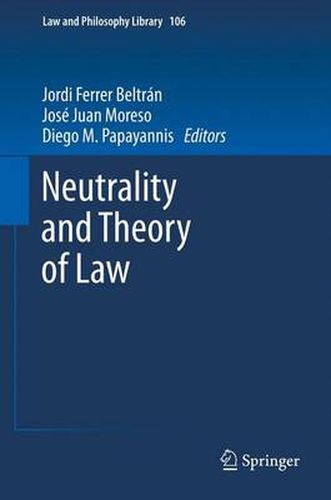 Cover image for Neutrality and Theory of Law