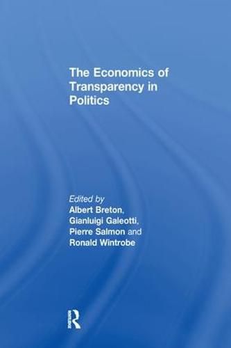 Cover image for The Economics of Transparency in Politics