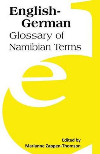 Cover image for English-German: Glossary of Namibian Terms