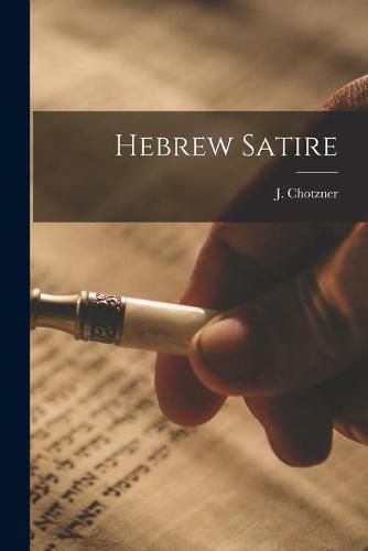 Cover image for Hebrew Satire