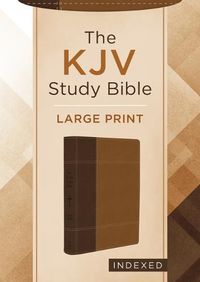 Cover image for The KJV Study Bible, Large Print (Indexed) [Copper Cross]