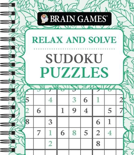 Cover image for Brain Games - Relax and Solve: Sudoku (Pattern Cover)