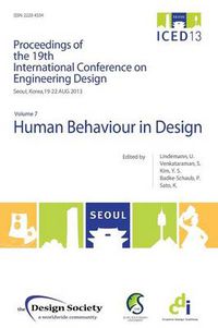 Cover image for Proceedings of ICED13 Volume 7: Human Behaviour in Design