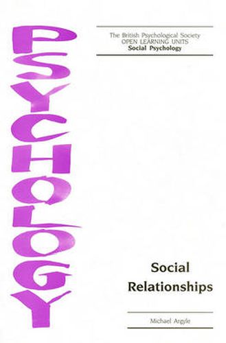 Cover image for Social Relationships