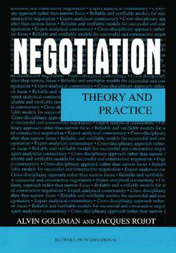 Cover image for Negotiation: Theory and Practice