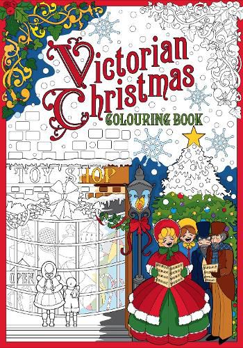 Cover image for Victorian Christmas Colouring Book