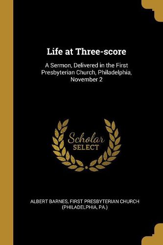 Cover image for Life at Three-score