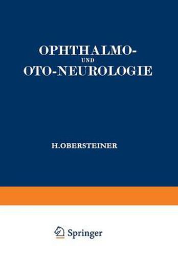 Cover image for Ophthalmo- Und Oto-Neurologie: Ein Lehrbuch Fur Studierende