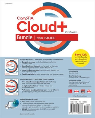 Cover image for CompTIA Cloud+ Certification Bundle (Exam CV0-002)