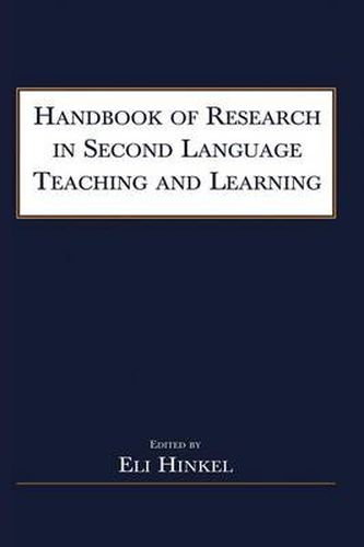 Cover image for Handbook of Research in Second Language Teaching and Learning