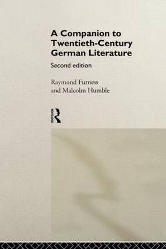 Cover image for A Companion to Twentieth-Century German Literature