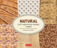 Cover image for All Natural Gift Wrapping Papers 6 sheets: 24 x 18 inch (61 x 45 cm) Wrapping Paper