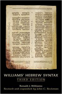 Cover image for Williams' Hebrew Syntax