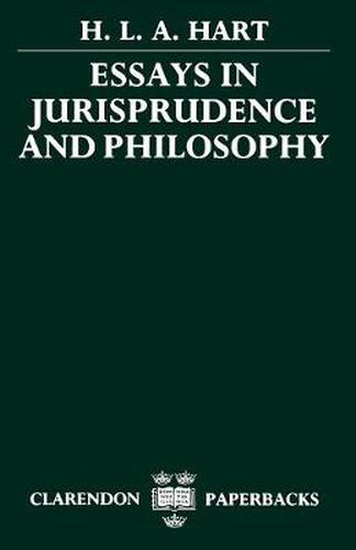 Cover image for Essays in Jurisprudence and Philosophy