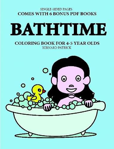 Cover image for Coloring Book for 4-5 Year Olds (Bathtime)