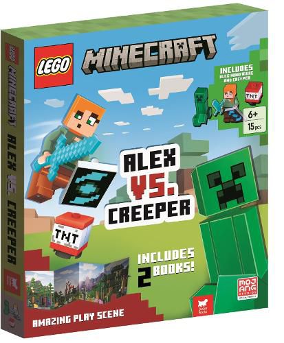 Cover image for LEGO (R) Minecraft (R): Alex vs. Creeper (with Alex minifigure, Creeper minibuild, LEGO pieces, 2 books and fold-out play scene)
